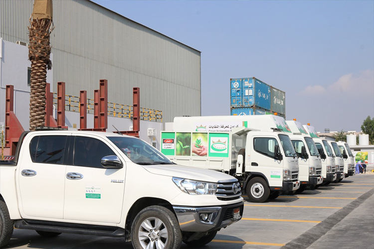 Our own fleet of trucks, trailers, cranes, loaders dumpers to facilitate recycling 